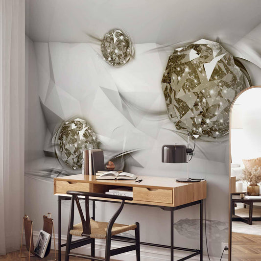 Fototapete Diamant-Muster – Abstrakte Eleganz in 3D-Optik