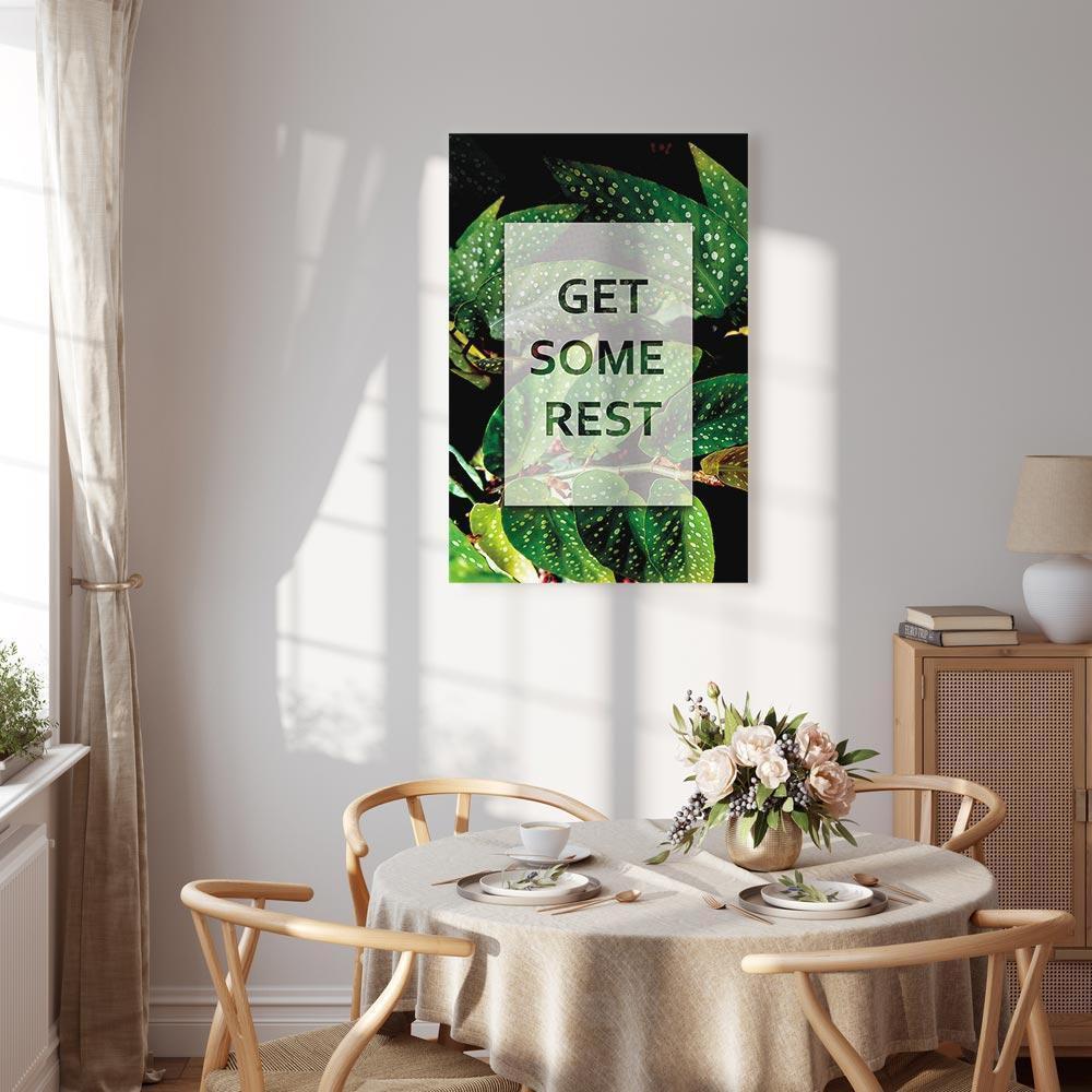 Leinwandbild - Get Some Rest (1 Part) Vertical