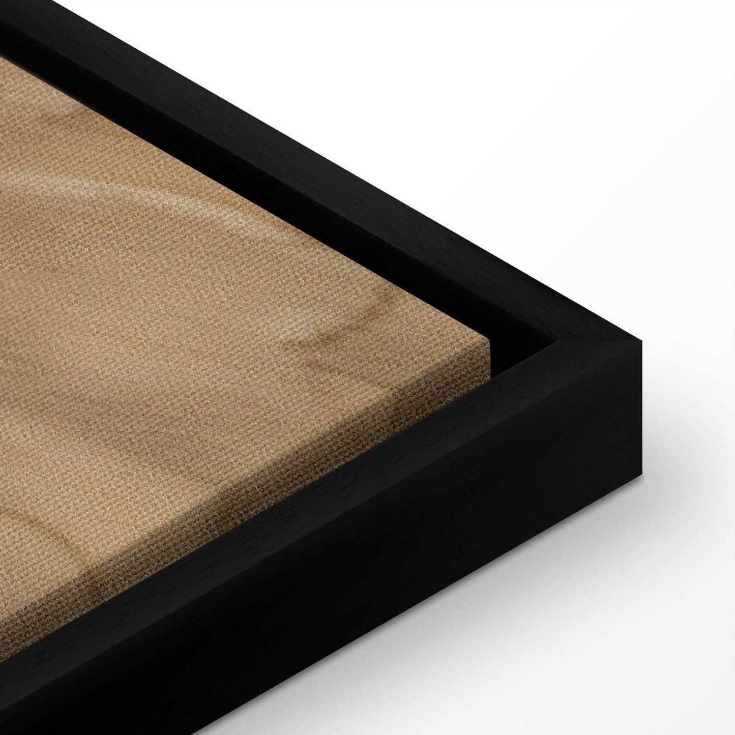 Leinwandbild - Floral Ornaments Carved in Delicate Sepia and Brown Shades