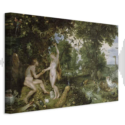 Leinwandbild - Peter Paul Rubens – The Garden of Eden with the Fall of Man