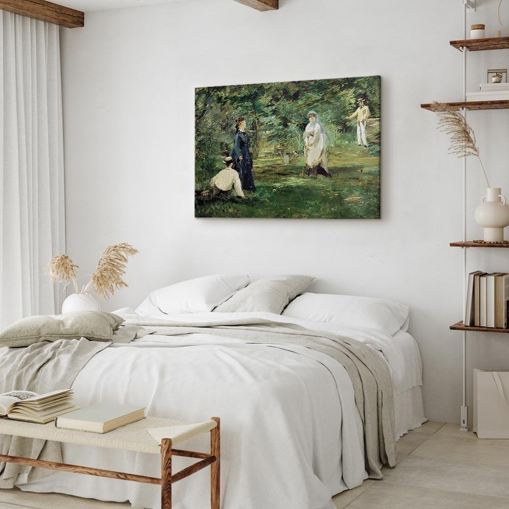 Leinwandbild - Edouard Manet – The Croquet Party in Paris