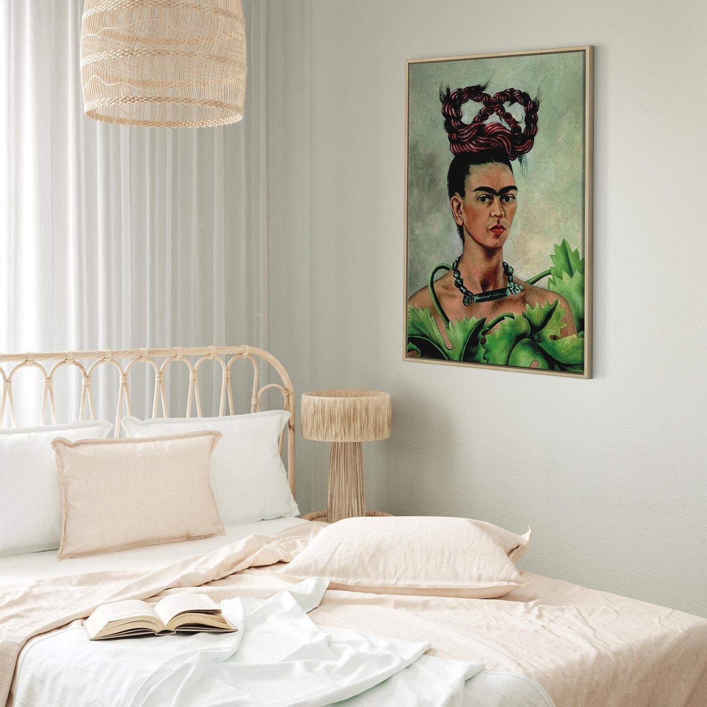 Leinwandbild - Frida Kahlo – Self-Portrait with Braid