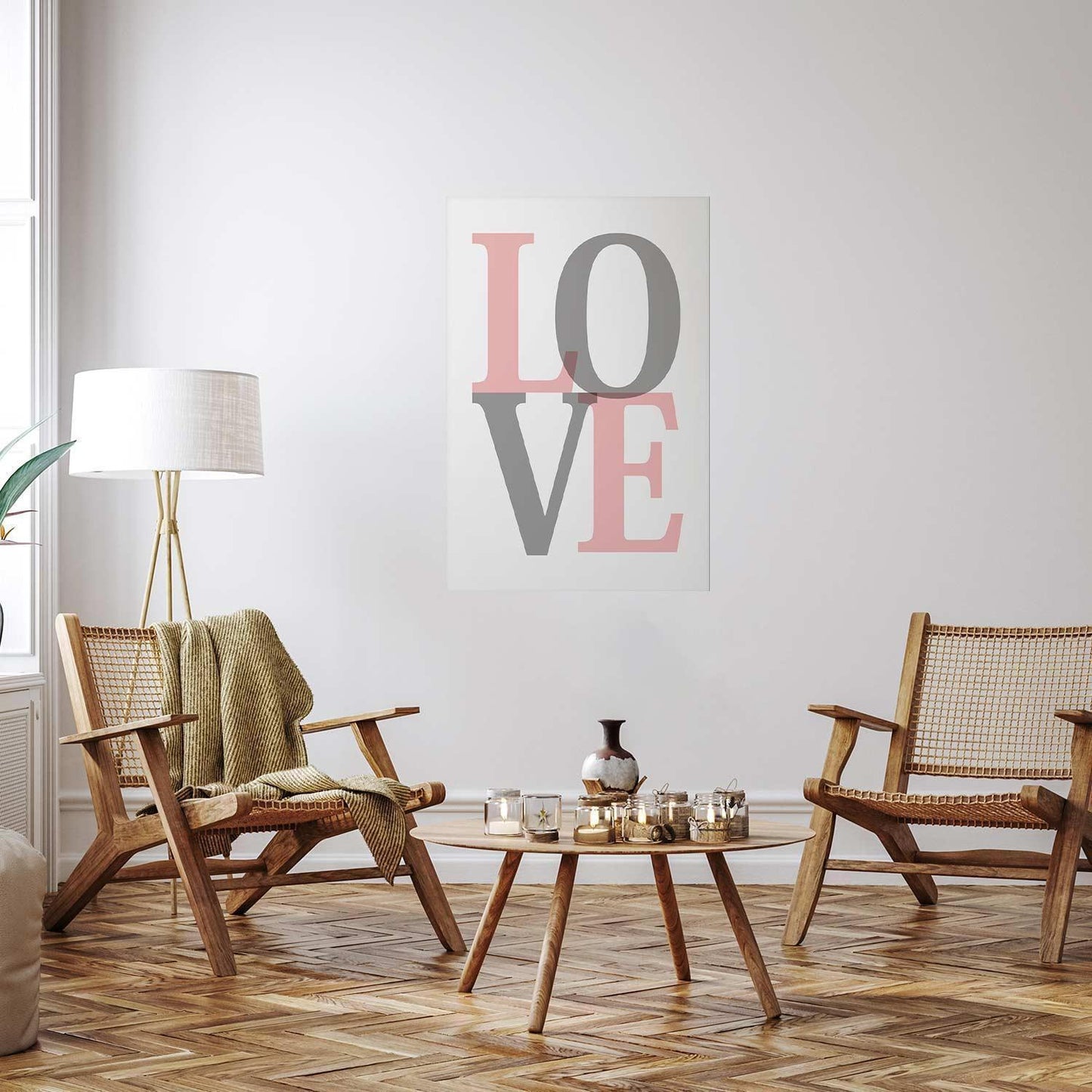 Poster - Gray Love Artgeist