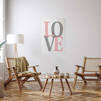 Poster - Gray Love Artgeist