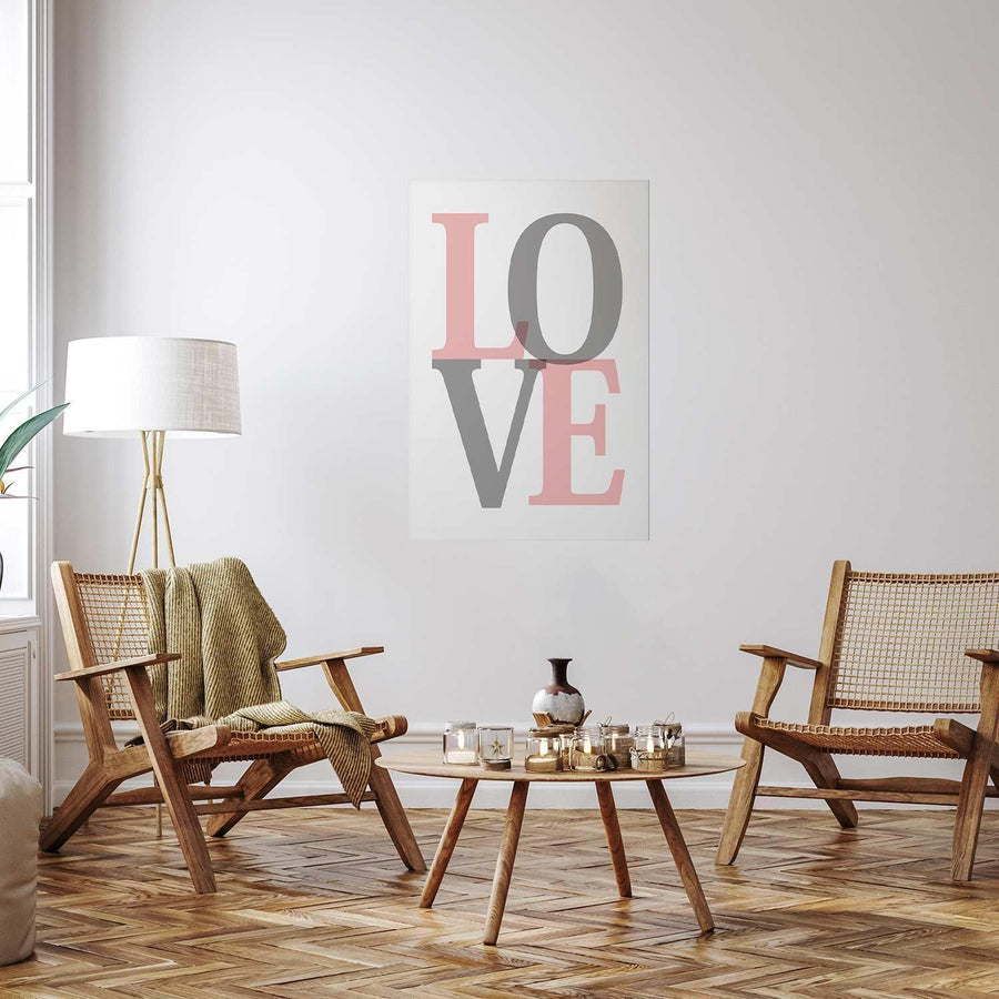 Poster - Gray Love Artgeist