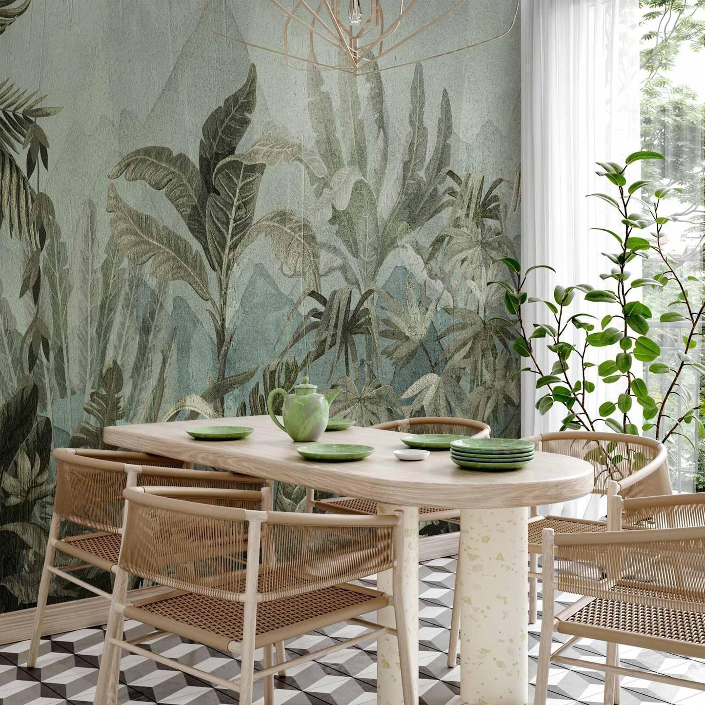 Fototapete - Mountain Jungle