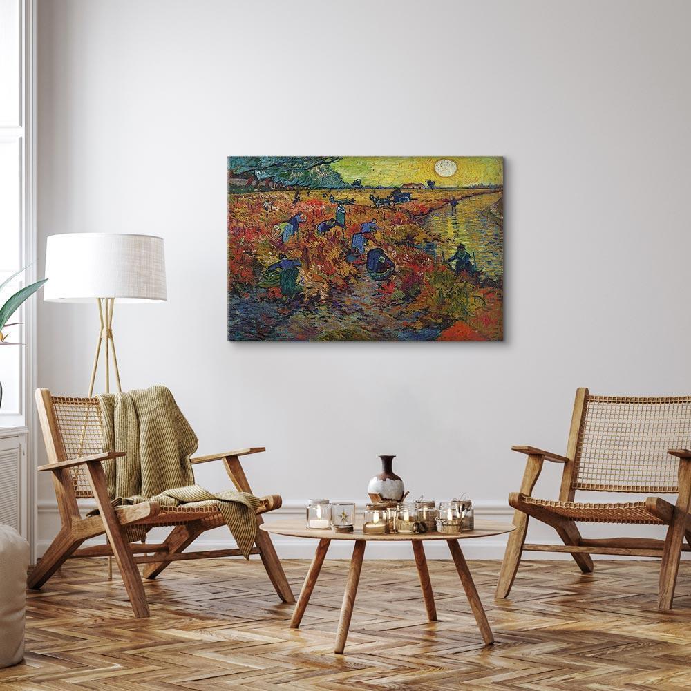 Leinwandbild - Vincent van Gogh – The Red Vineyard