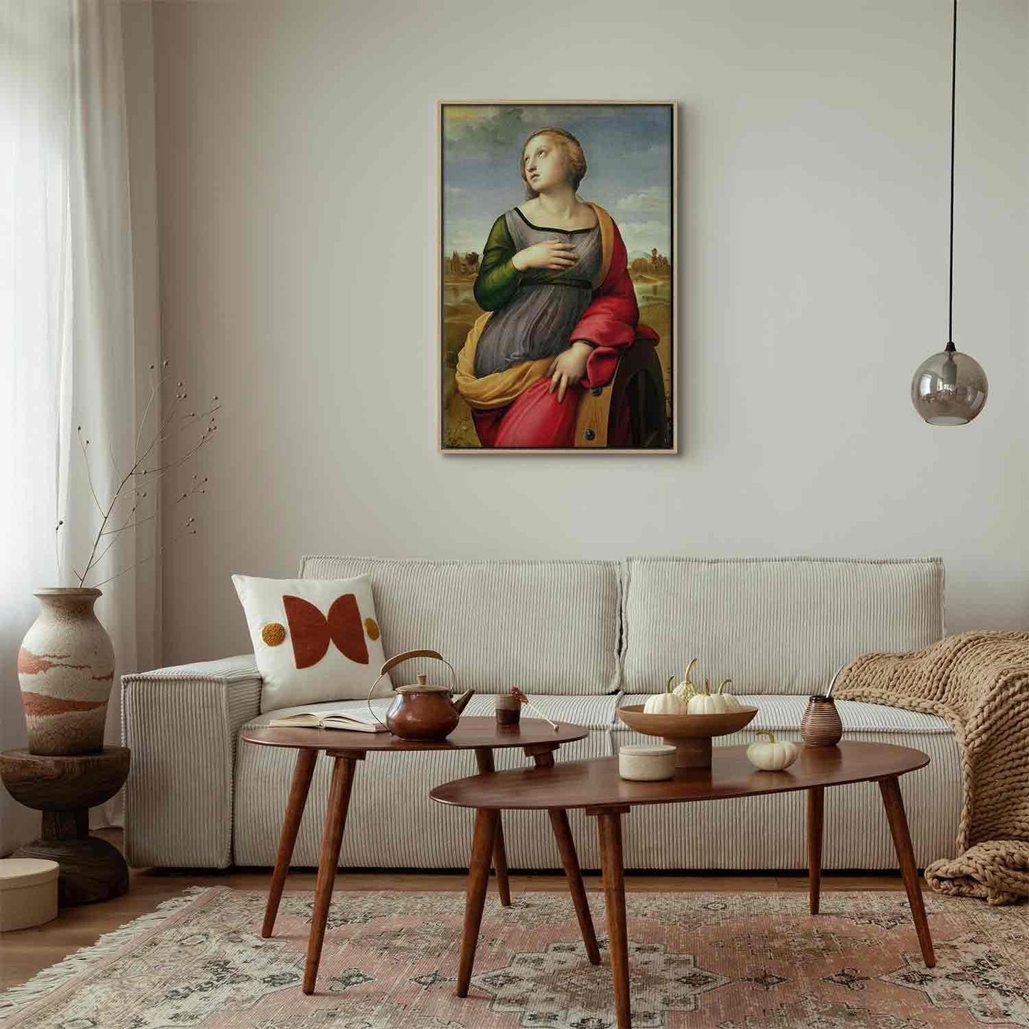 Leinwandbild - St Catherine of Alexandria (Rafael Santi) Artgeist