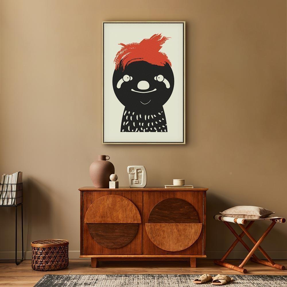 Leinwandbild - Crazy Sloth (1 Part) Vertical