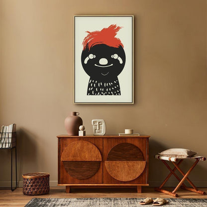 Leinwandbild - Crazy Sloth (1 Part) Vertical