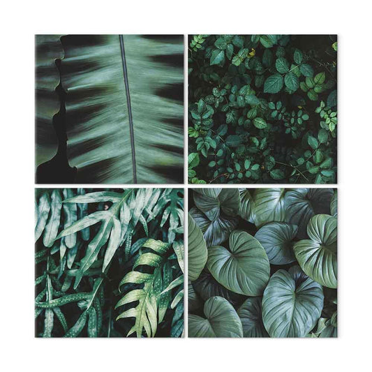 Leinwandbild - Botanical Depth (4 Parts)