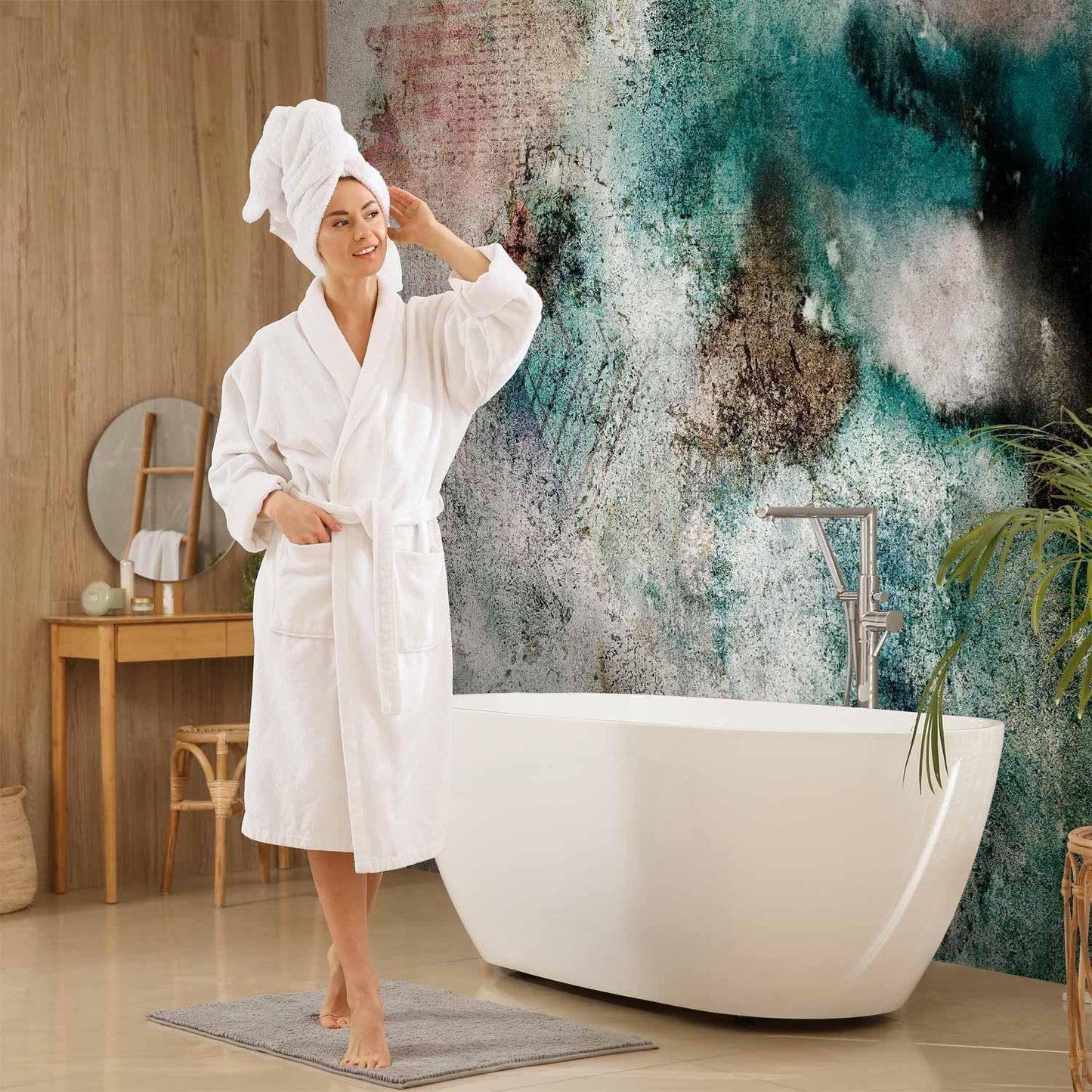 Fototapete - Trace of Roman Fresco