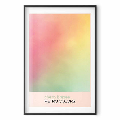 Poster - Cherry Breeze - Pastel Gradient in Soft, Retro Colors