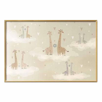 Poster - Loving Giraffes