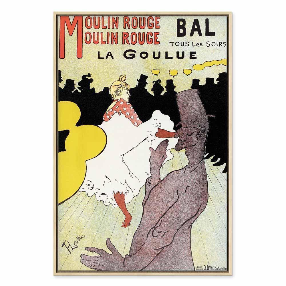 Leinwandbild - Henri de Toulouse-Lautrec – Moulin Rouge – La Goulue