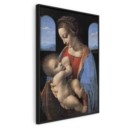 Leinwandbild - Leonardo da Vinci – Madonna Litta