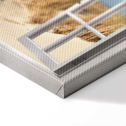 Leinwandbild - Window: View of the Beach