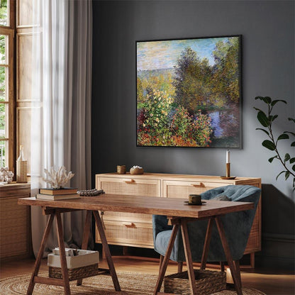 Leinwandbild - Claude Monet – Coin de jardin à Montgeron