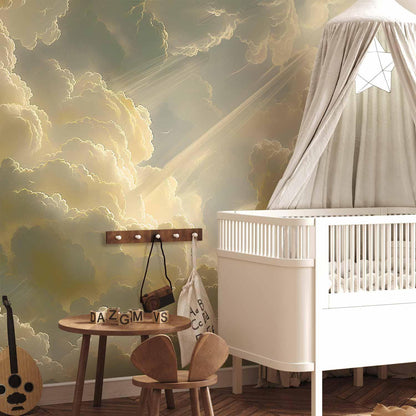 Fototapete - Enchanting Play of Colors Against a Backdrop of Clouds