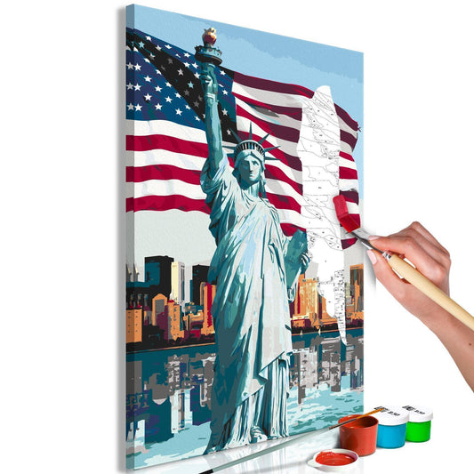 Malen nach Zahlen - Proud American USA Motiv Kunstset
