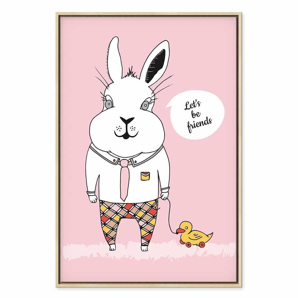 Leinwandbild - Rabbit's Friend (1 Part) Vertical