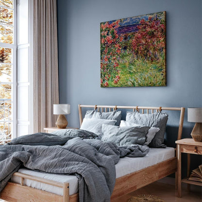 Leinwandbild - Claude Monet – La maison dans les roses