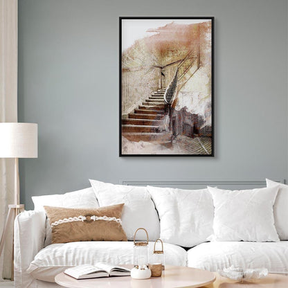 Leinwandbild - Secret Stairs (1 Part) Vertical
