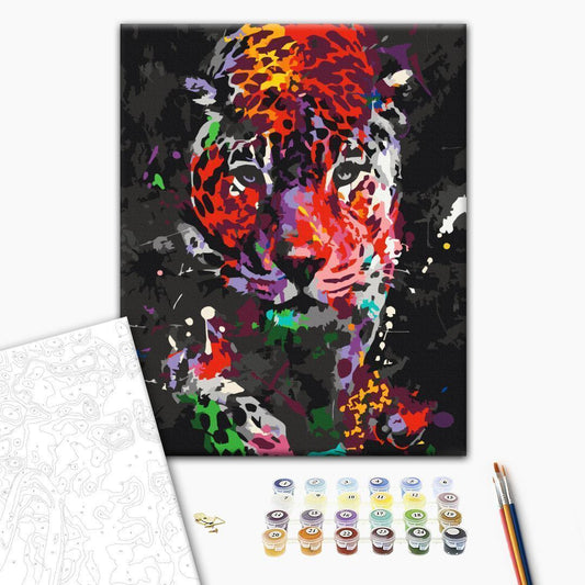 Malen nach Zahlen - Spotted Leopard