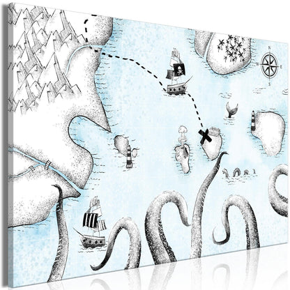 Leinwandbild - Treasure Map (1 Part) Wide Artgeist