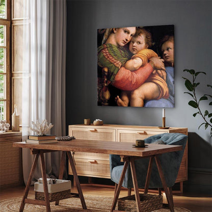 Leinwandbild - Rafael Santi – Madonna on a Chair