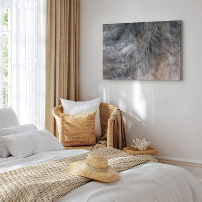 Leinwandbild - Grey Feather (1 Part) Wide