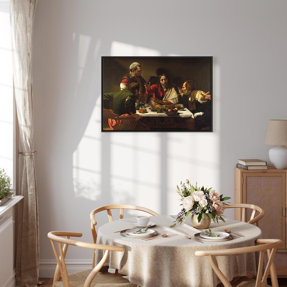 Leinwandbild - Caravaggio – Supper at Emmaus