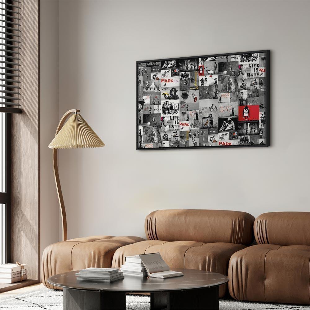 Leinwandbild - Street Art: Banksy