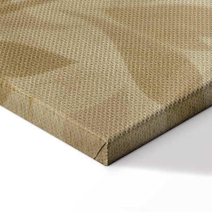 Leinwandbild - Botanical Motif with Leaves and Vines in Sand Colors