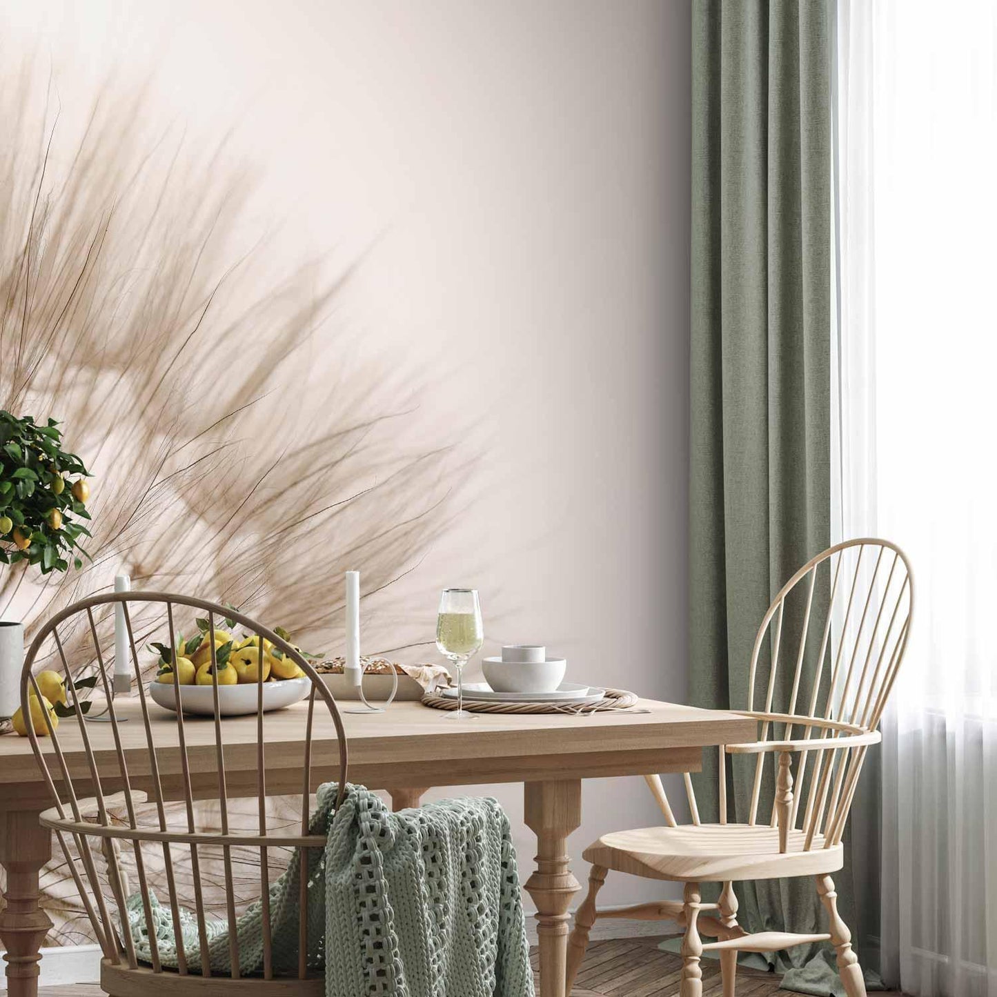 Fototapete - Nature close-up - close-up motif of a blowfly flower in sepia