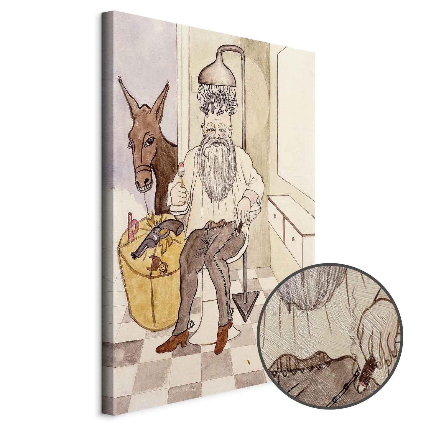 Leinwandbild - Frida Kahlo – The Beauty Salon