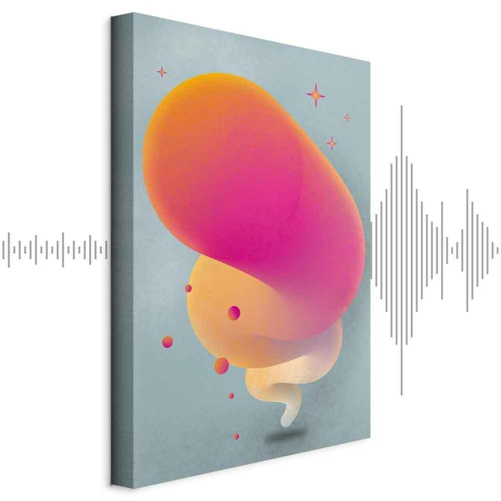 Leinwandbild - Pink Streak (1 Part) Vertical