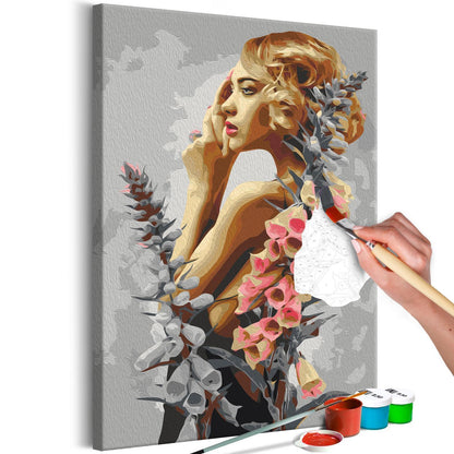 Malen nach Zahlen – Lady Bell | Elegantes Frauenportrait sawelt.eu