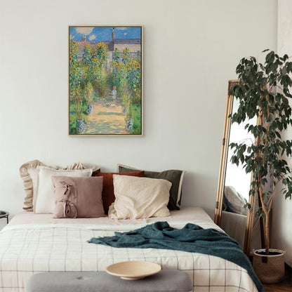 Leinwandbild - Claude Monet – Monet’s Garden at Vétheuil