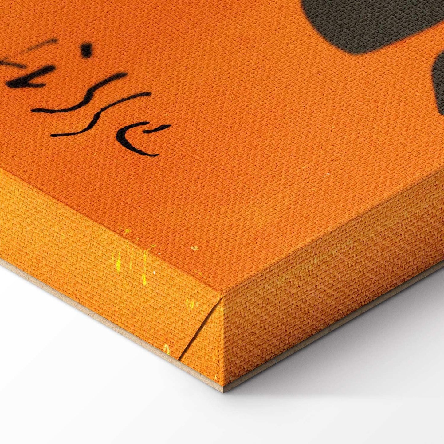 Leinwandbild - Henri Matisse – Black and Violet Arabesques on Orange