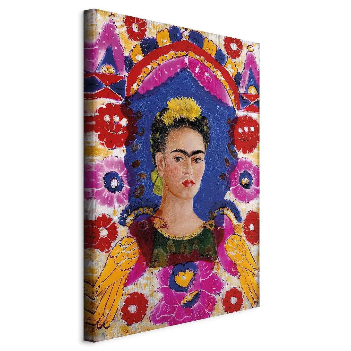 Leinwandbild - Frida Kahlo – The Frame (Self-Portrait)