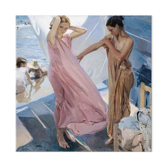 Leinwandbild - Joaquín Sorolla y Bastida – After Bathing, Valencia