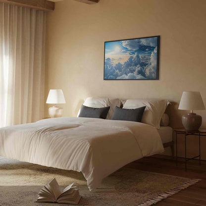 Leinwandbild - Symphony of Light: Sun and Clouds Collaborating on a Beautiful Sky