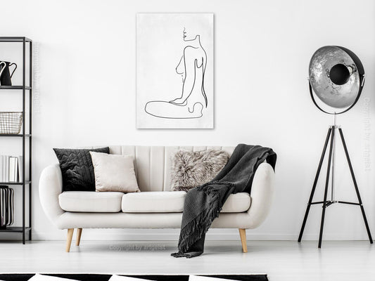 Leinwandbild - Female Form (1 Part) Vertical Artgeist