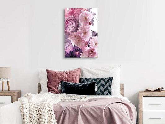 Leinwandbild - Garden of Floral Scents (1-part) - Nature in Shades of Pink Artgeist