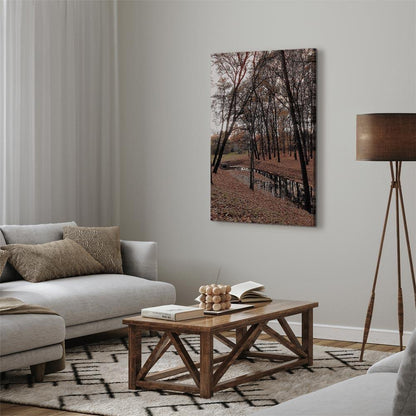 Leinwandbild - Autumn Walk (1 Part) Vertical