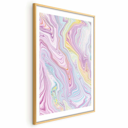 Poster - Colorful Dream - abstract shapes in pastel shades Artgeist