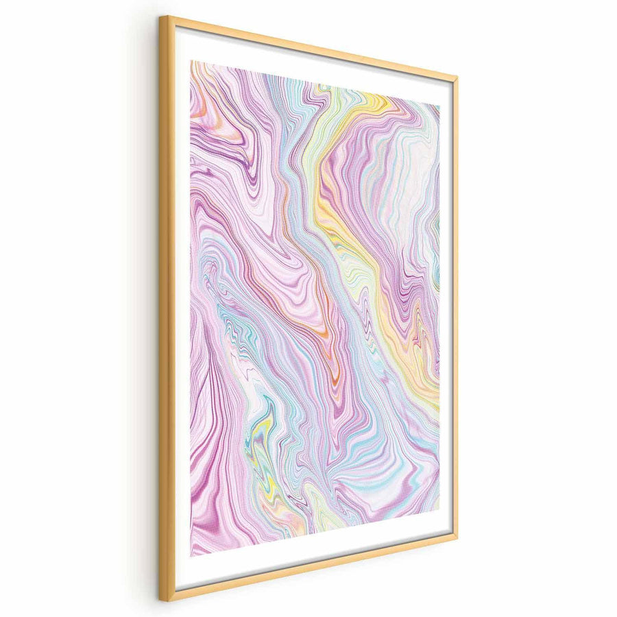Poster - Colorful Dream - abstract shapes in pastel shades Artgeist