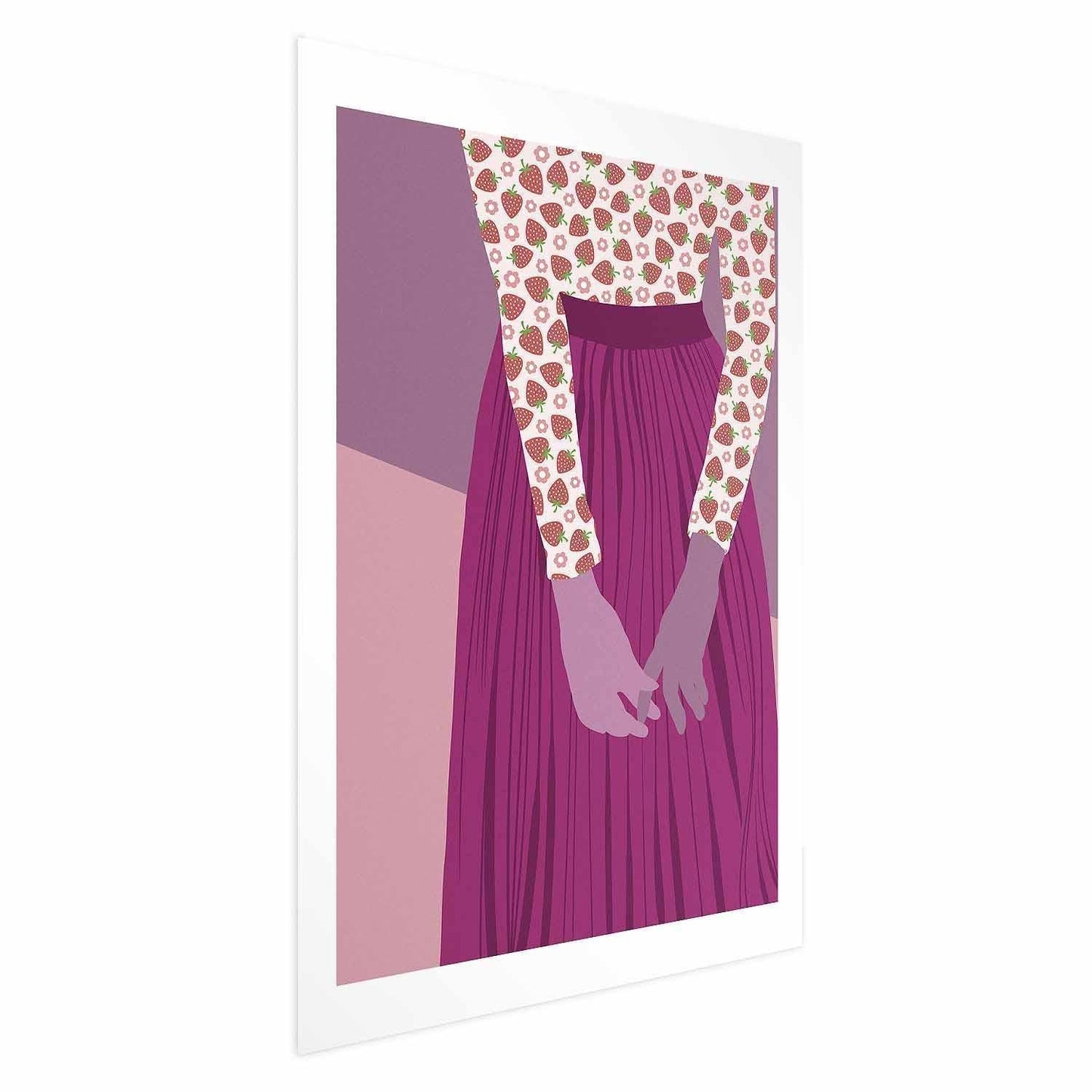 Poster - Strawberry Lady Artgeist