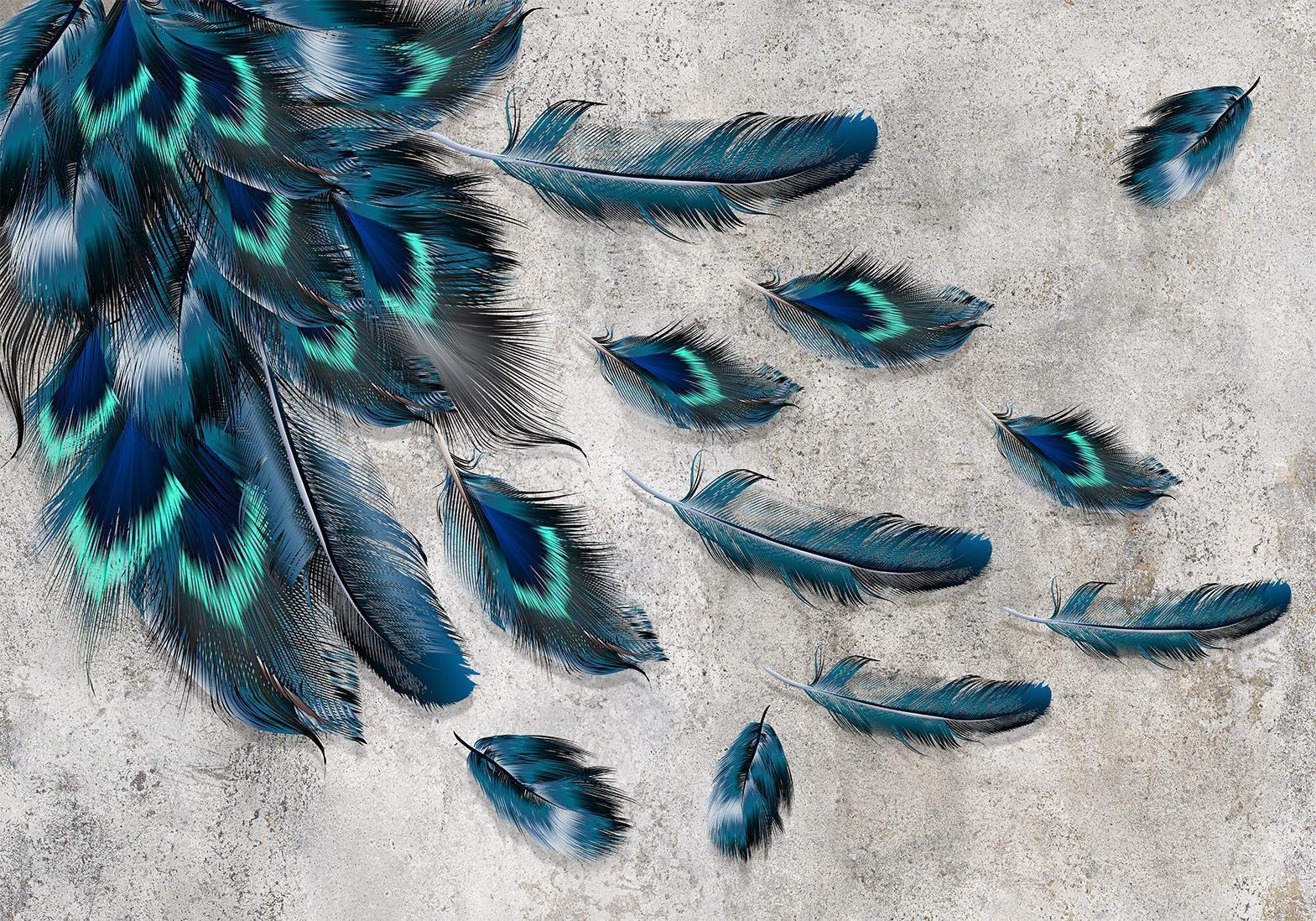 Fototapete - Blown Feathers Artgeist